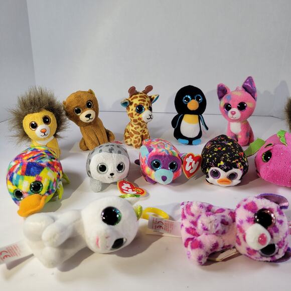 Lot of 16 TY Beanie Boos and Happy Meal Toys, Small Plush Collection - Picture 10 of 13